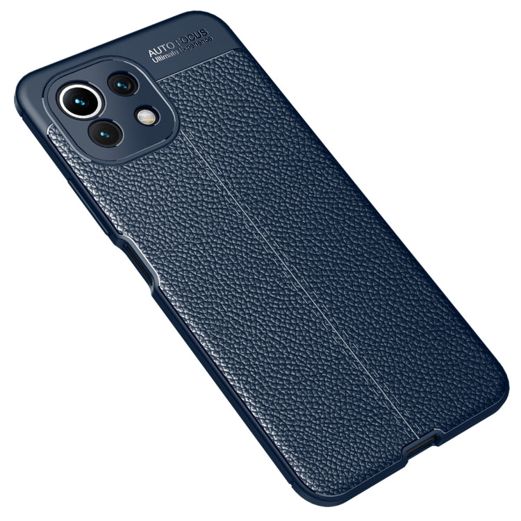 For Xiaomi Mi 11 Lite Litchi Texture TPU Shockproof Case