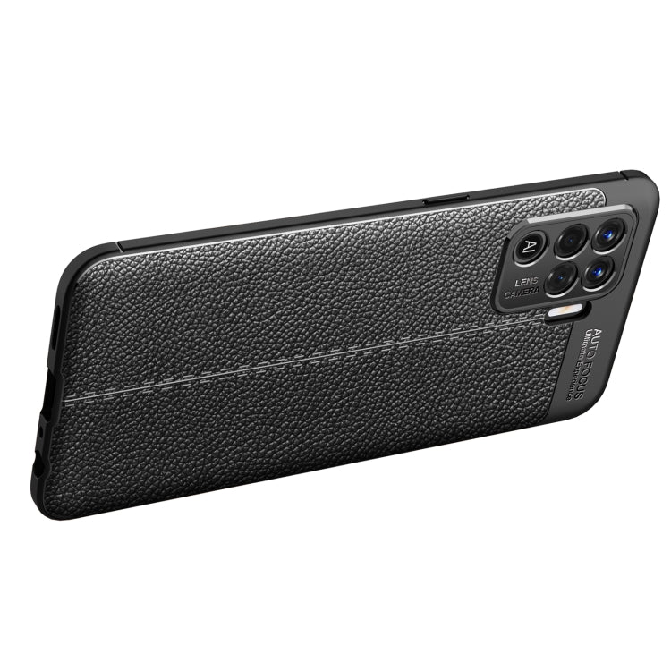 For OPPO F19 Pro Litchi Texture TPU Shockproof Case