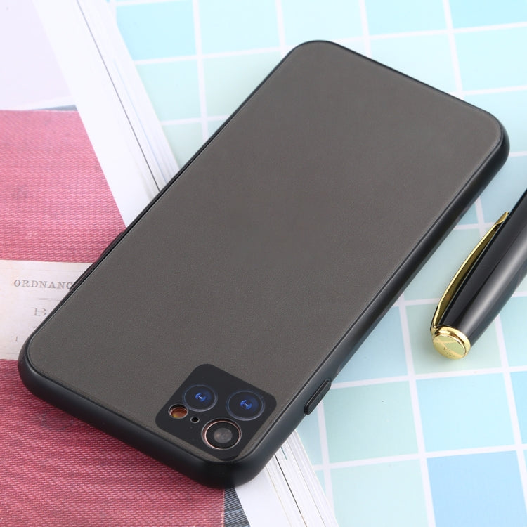 For iPhone SE 2022 / SE 2020 / 8 / 7 11 Pro / 11 Pro Max Style Full Coverage Glass + TPU Frame Case