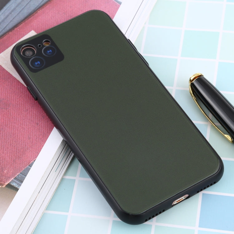 For iPhone SE 2022 / SE 2020 / 8 / 7 11 Pro / 11 Pro Max Style Full Coverage Glass + TPU Frame Case