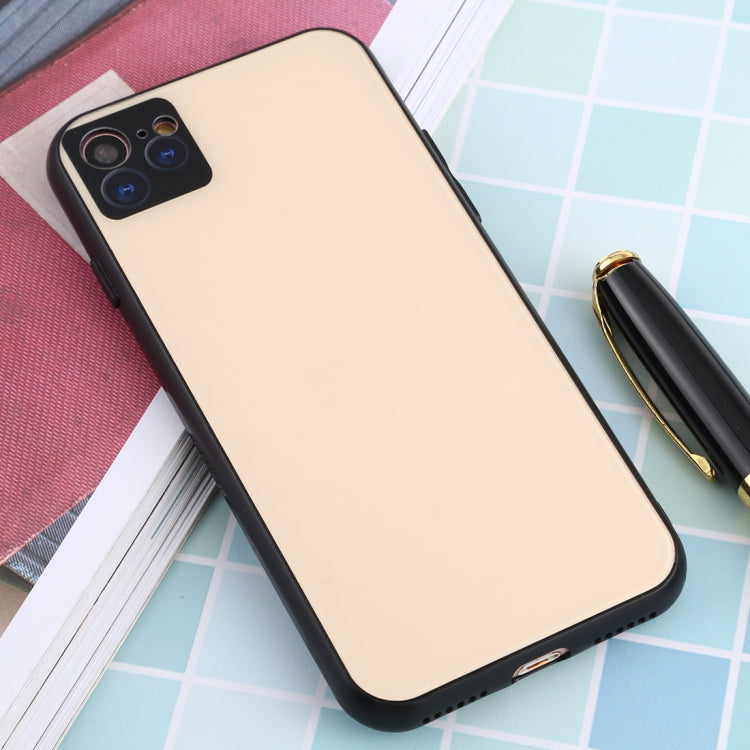 For iPhone SE 2022 / SE 2020 / 8 / 7 11 Pro / 11 Pro Max Style Full Coverage Glass + TPU Frame Case