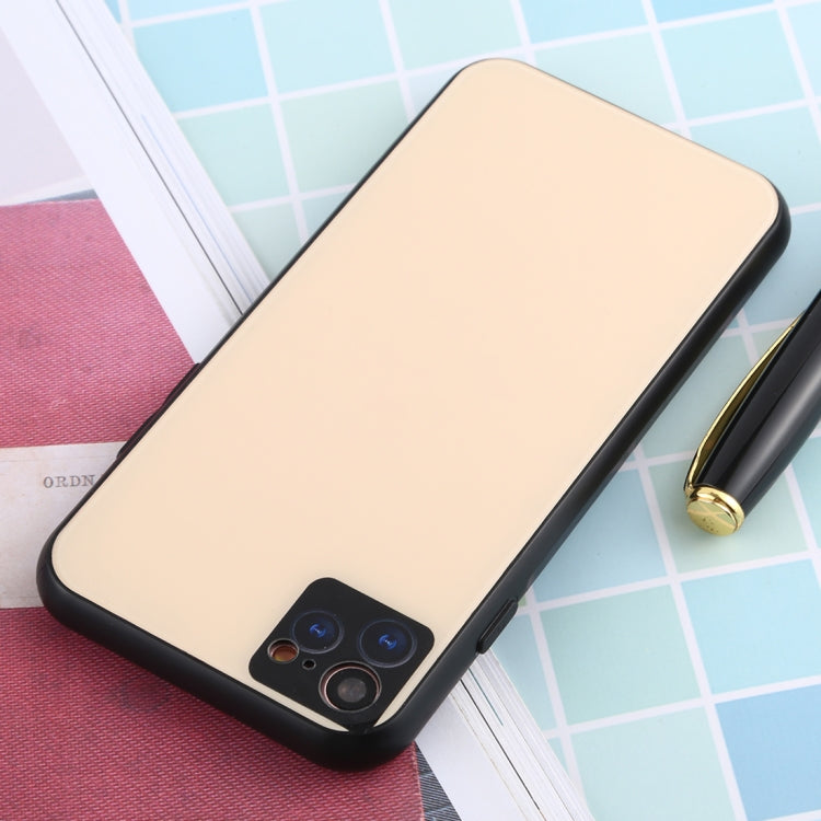 For iPhone SE 2022 / SE 2020 / 8 / 7 11 Pro / 11 Pro Max Style Full Coverage Glass + TPU Frame Case