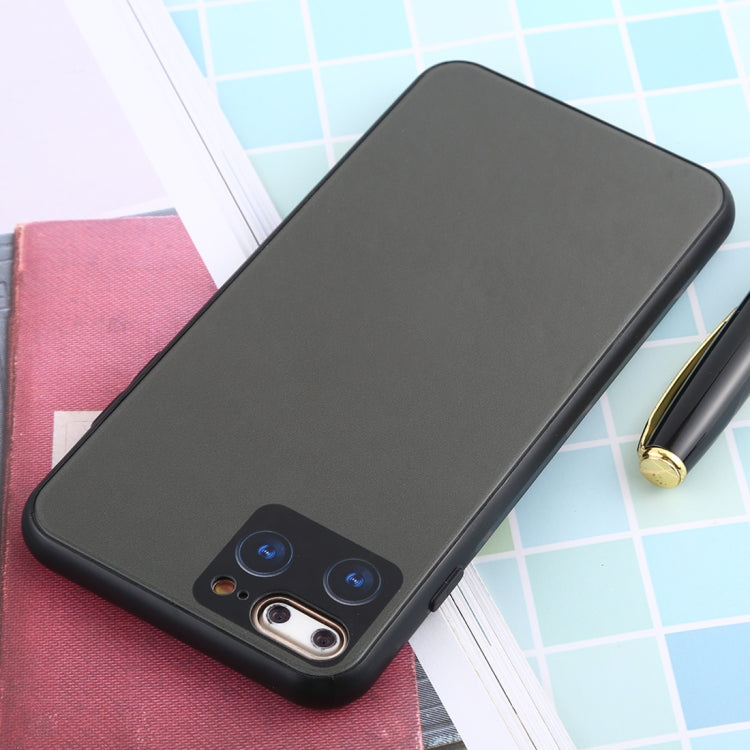 For iPhone 8 Plus / 7 Plus 11 Pro / 11 Pro Max Style Full Coverage Glass + TPU Frame Case