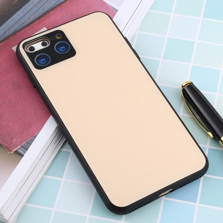 For iPhone 8 Plus / 7 Plus 11 Pro / 11 Pro Max Style Full Coverage Glass + TPU Frame Case