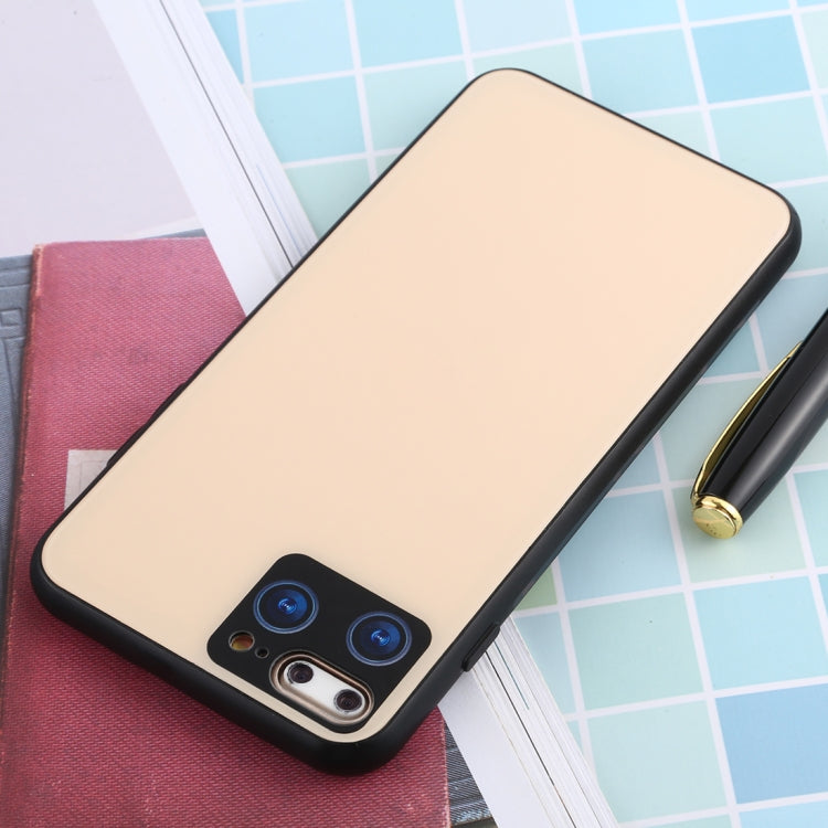 For iPhone 8 Plus / 7 Plus 11 Pro / 11 Pro Max Style Full Coverage Glass + TPU Frame Case