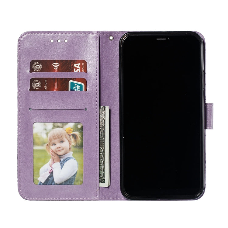 For Motorola Moto E7 Power Lace Flower Embossing Pattern Horizontal Flip Leather Case with Holder & Card Slots & Wallet & Photo Frame