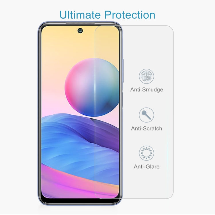 For Xiaomi Redmi Note 10 5G / Poco M3 Pro 5G 50 PCS 0.26mm 9H 2.5D Tempered Glass Film