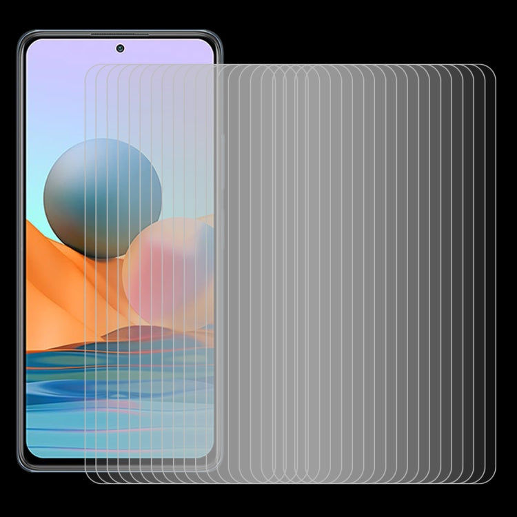 For Xiaomi Redmi Note 10 Pro / Note 10 Pro india 50 PCS 0.26mm 9H 2.5D Tempered Glass Film