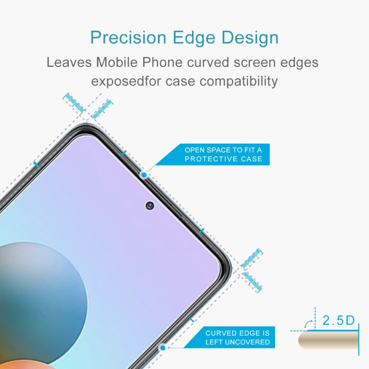 For Xiaomi Redmi Note 10 Pro Max 50 PCS 0.26mm 9H 2.5D Tempered Glass Film