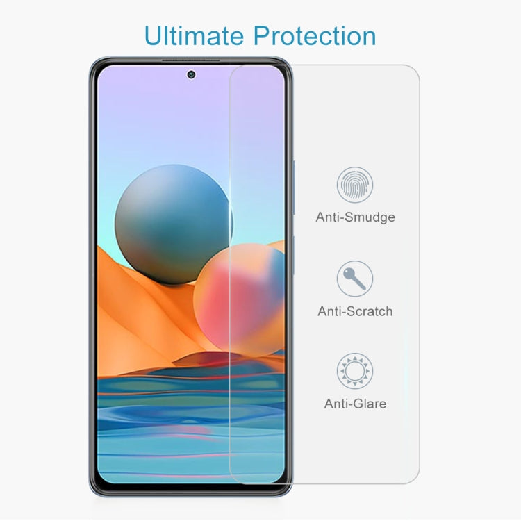 For Xiaomi Redmi Note 10 Pro Max 50 PCS 0.26mm 9H 2.5D Tempered Glass Film