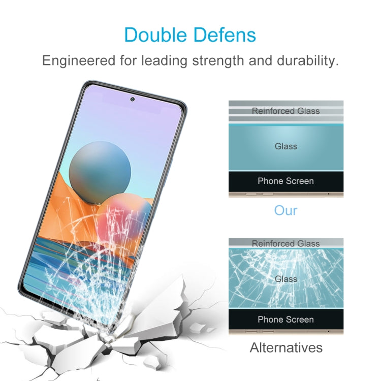 For Xiaomi Redmi Note 10 Pro Max 50 PCS 0.26mm 9H 2.5D Tempered Glass Film