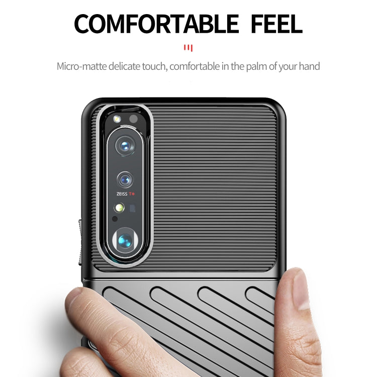 For Sony Xperia 1 III Thunderbolt Shockproof TPU Protective Soft Case