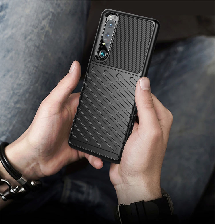 For Sony Xperia 1 III Thunderbolt Shockproof TPU Protective Soft Case