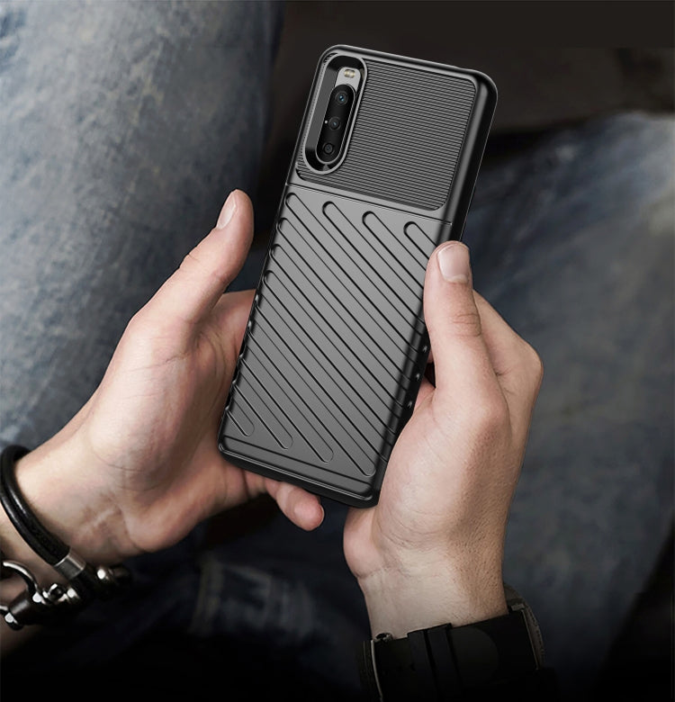 For Sony Xperia 10 III Thunderbolt Shockproof TPU Protective Soft Case