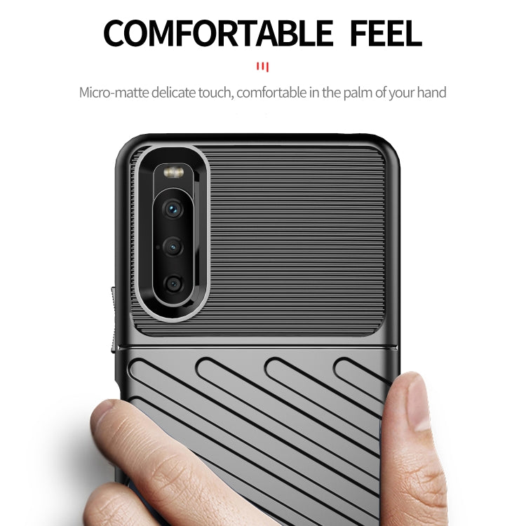 For Sony Xperia 10 III Thunderbolt Shockproof TPU Protective Soft Case