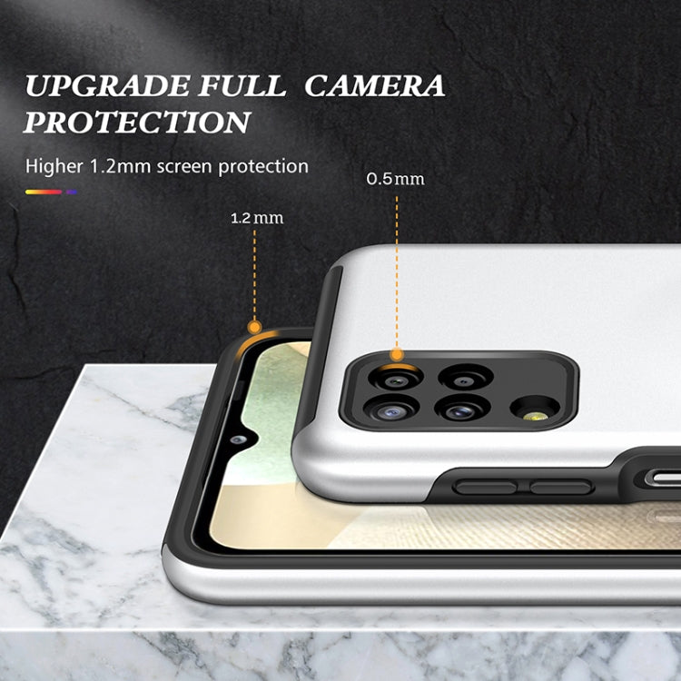 For Samsung Galaxy A12 5G PC + TPU Shockproof Magnetic Protective Case with Invisible Ring Holder