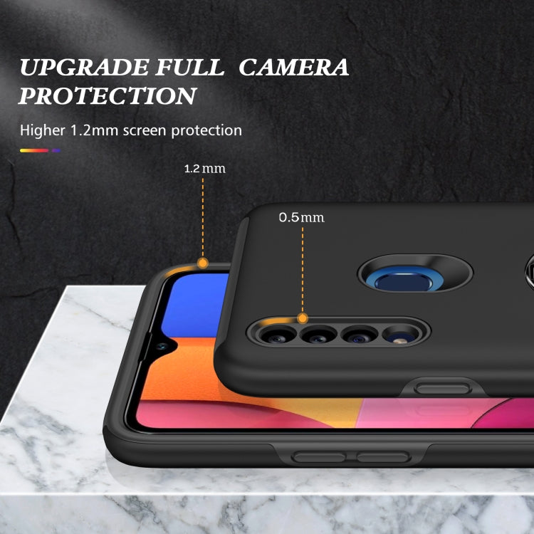 For Samsung Galaxy A20s PC + TPU Shockproof Magnetic Protective Case with Invisible Ring Holder