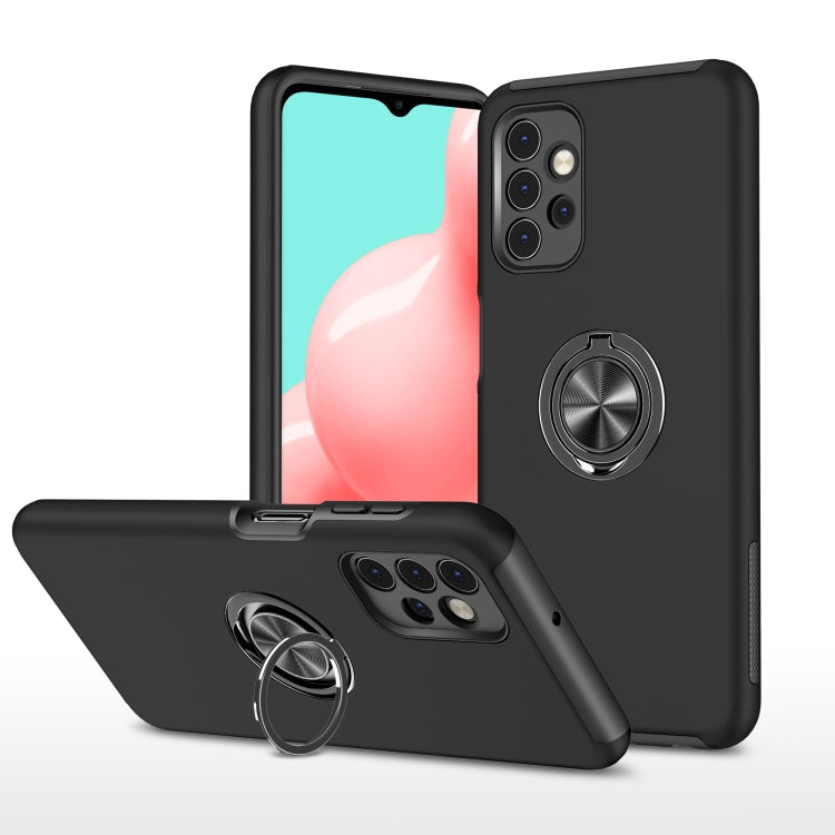 For Samsung Galaxy A32 5G PC + TPU Shockproof Magnetic Protective Case with Invisible Ring Holder