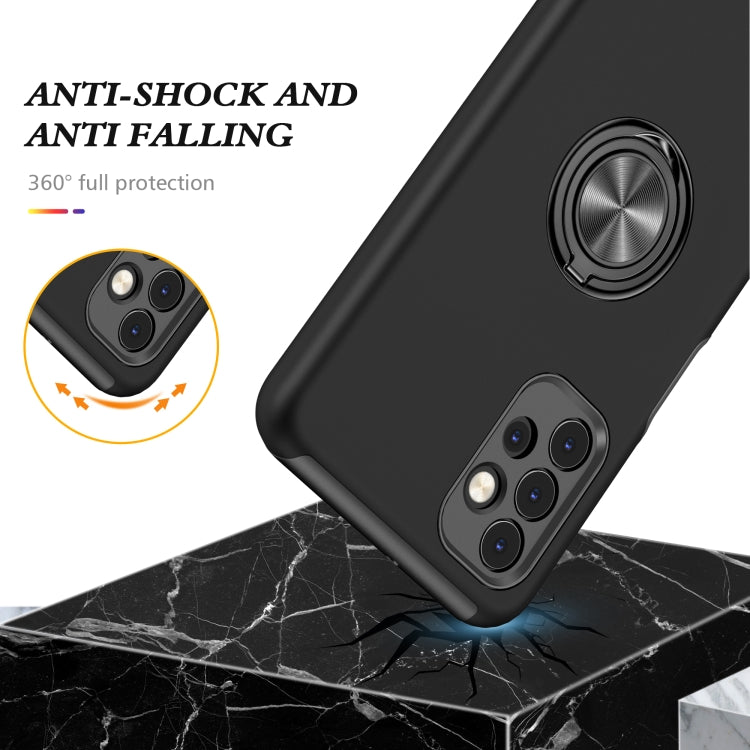 For Samsung Galaxy A32 5G PC + TPU Shockproof Magnetic Protective Case with Invisible Ring Holder