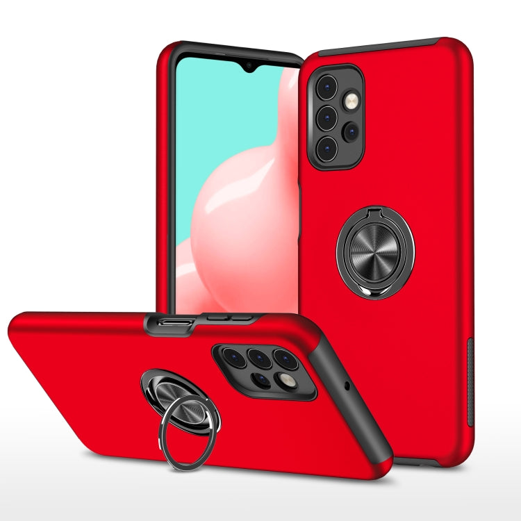 For Samsung Galaxy A32 5G PC + TPU Shockproof Magnetic Protective Case with Invisible Ring Holder