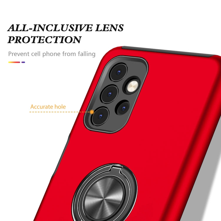 For Samsung Galaxy A32 5G PC + TPU Shockproof Magnetic Protective Case with Invisible Ring Holder