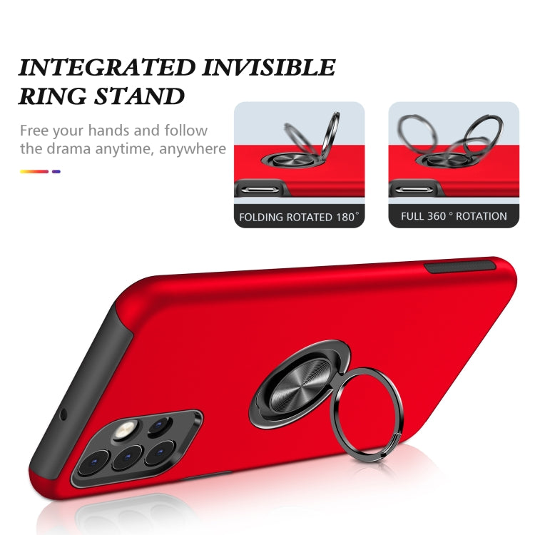 For Samsung Galaxy A32 5G PC + TPU Shockproof Magnetic Protective Case with Invisible Ring Holder