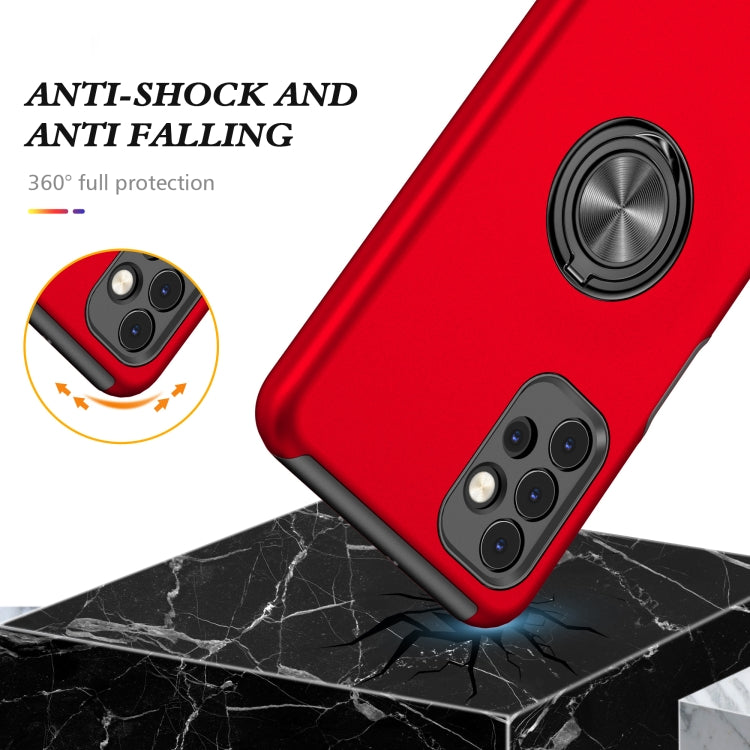 For Samsung Galaxy A32 5G PC + TPU Shockproof Magnetic Protective Case with Invisible Ring Holder