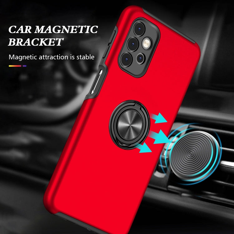 For Samsung Galaxy A32 5G PC + TPU Shockproof Magnetic Protective Case with Invisible Ring Holder