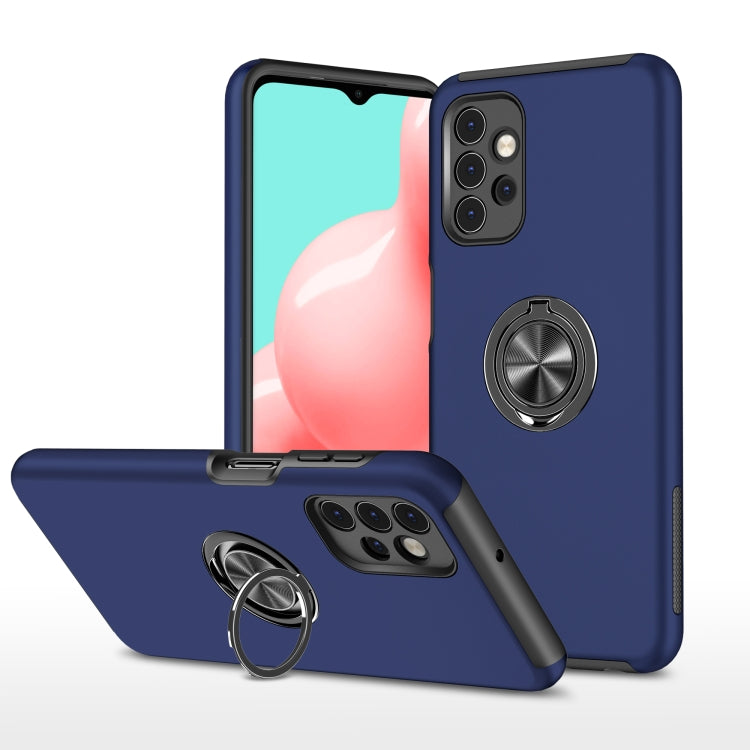 For Samsung Galaxy A32 5G PC + TPU Shockproof Magnetic Protective Case with Invisible Ring Holder