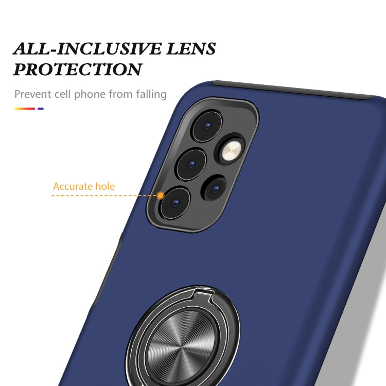 For Samsung Galaxy A32 5G PC + TPU Shockproof Magnetic Protective Case with Invisible Ring Holder