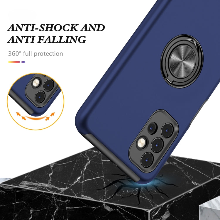 For Samsung Galaxy A32 5G PC + TPU Shockproof Magnetic Protective Case with Invisible Ring Holder