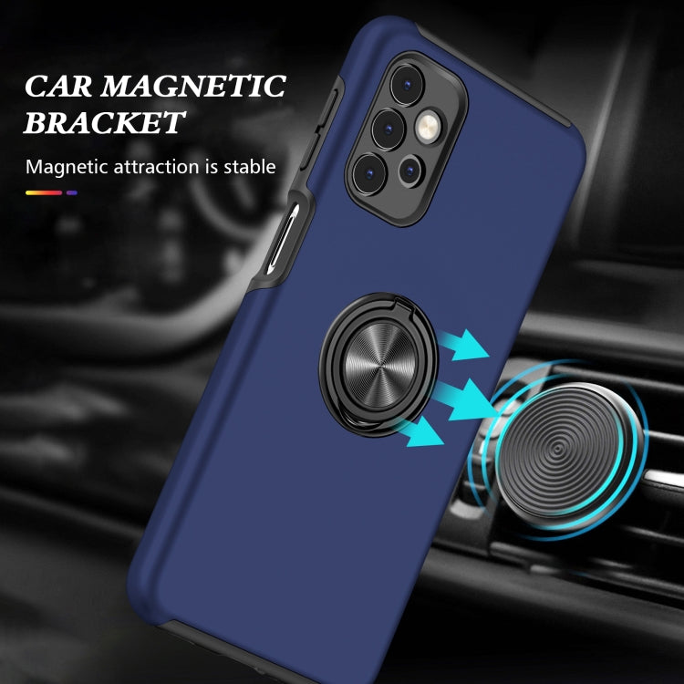For Samsung Galaxy A32 5G PC + TPU Shockproof Magnetic Protective Case with Invisible Ring Holder