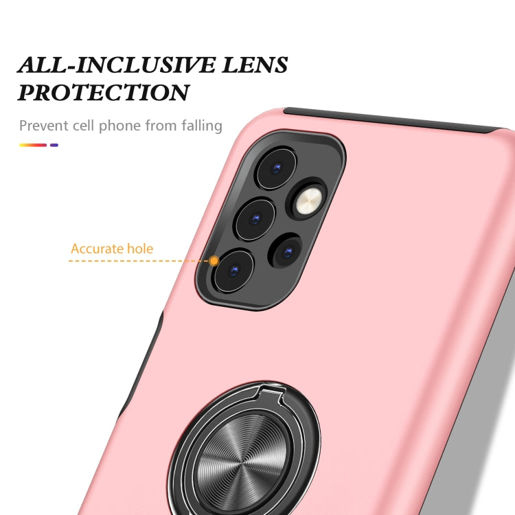 For Samsung Galaxy A32 5G PC + TPU Shockproof Magnetic Protective Case with Invisible Ring Holder