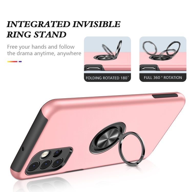 For Samsung Galaxy A32 5G PC + TPU Shockproof Magnetic Protective Case with Invisible Ring Holder