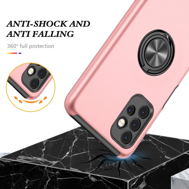 For Samsung Galaxy A32 5G PC + TPU Shockproof Magnetic Protective Case with Invisible Ring Holder