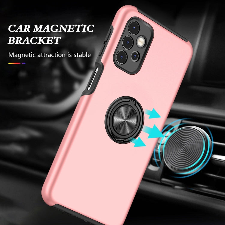 For Samsung Galaxy A32 5G PC + TPU Shockproof Magnetic Protective Case with Invisible Ring Holder