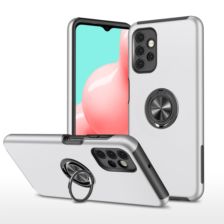 For Samsung Galaxy A32 5G PC + TPU Shockproof Magnetic Protective Case with Invisible Ring Holder