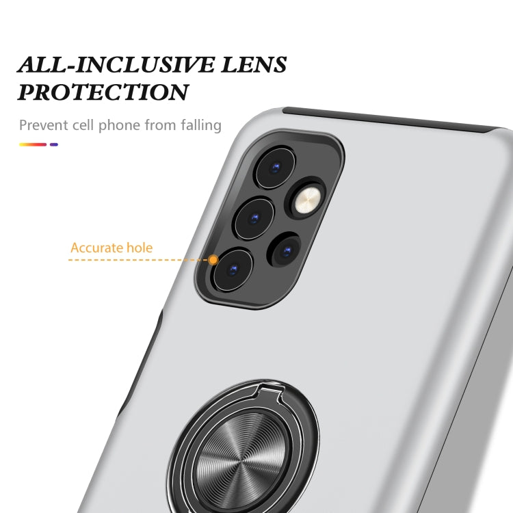 For Samsung Galaxy A32 5G PC + TPU Shockproof Magnetic Protective Case with Invisible Ring Holder