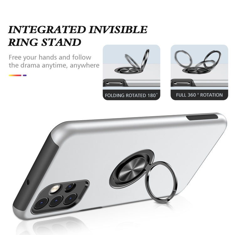 For Samsung Galaxy A32 5G PC + TPU Shockproof Magnetic Protective Case with Invisible Ring Holder