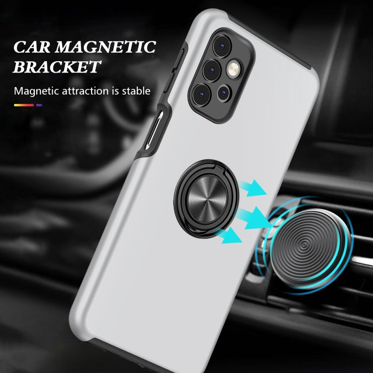 For Samsung Galaxy A32 5G PC + TPU Shockproof Magnetic Protective Case with Invisible Ring Holder