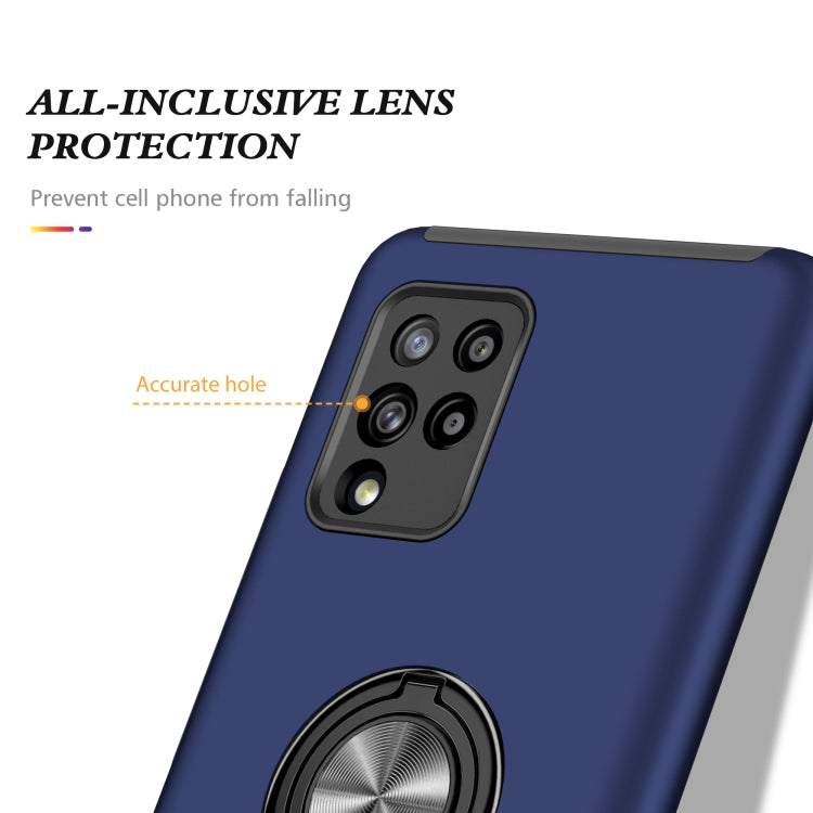 For Samsung Galaxy A42 5G PC + TPU Shockproof Magnetic Protective Case with Invisible Ring Holder