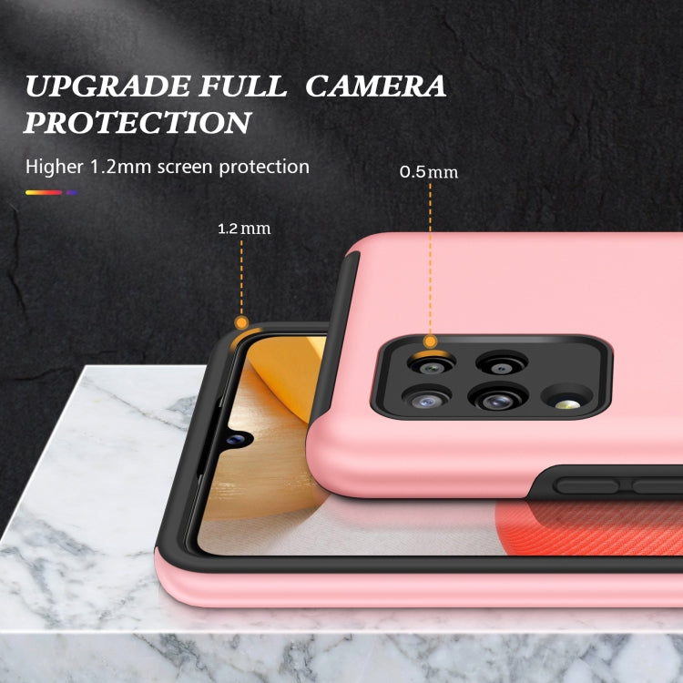 For Samsung Galaxy A42 5G PC + TPU Shockproof Magnetic Protective Case with Invisible Ring Holder