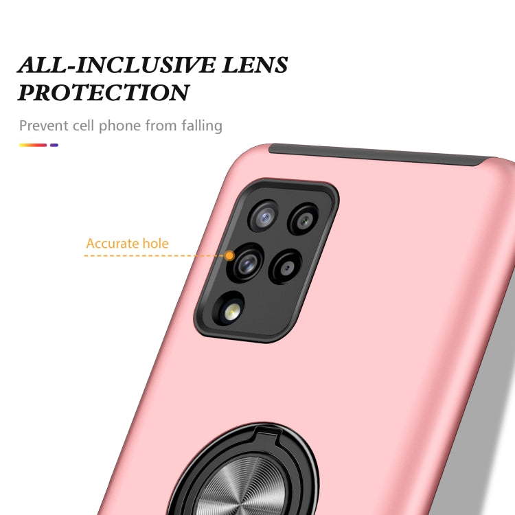 For Samsung Galaxy A42 5G PC + TPU Shockproof Magnetic Protective Case with Invisible Ring Holder