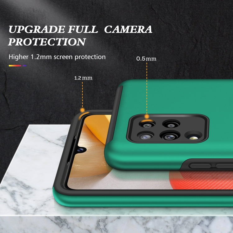 For Samsung Galaxy A42 5G PC + TPU Shockproof Magnetic Protective Case with Invisible Ring Holder