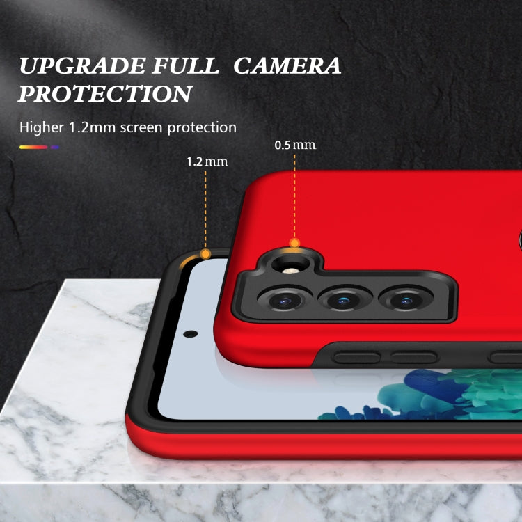 For Samsung Galaxy S21 5G PC + TPU Shockproof Magnetic Protective Case with Invisible Ring Holder