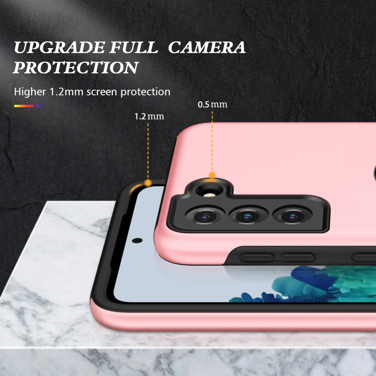For Samsung Galaxy S21 5G PC + TPU Shockproof Magnetic Protective Case with Invisible Ring Holder