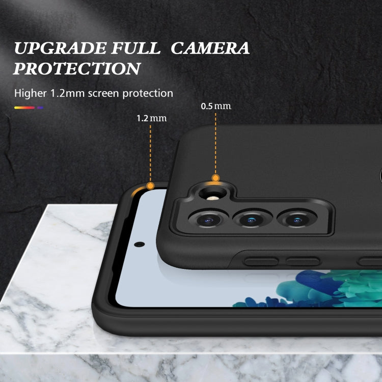 For Samsung Galaxy S21+ 5G PC + TPU Shockproof Magnetic Protective Case with Invisible Ring Holder
