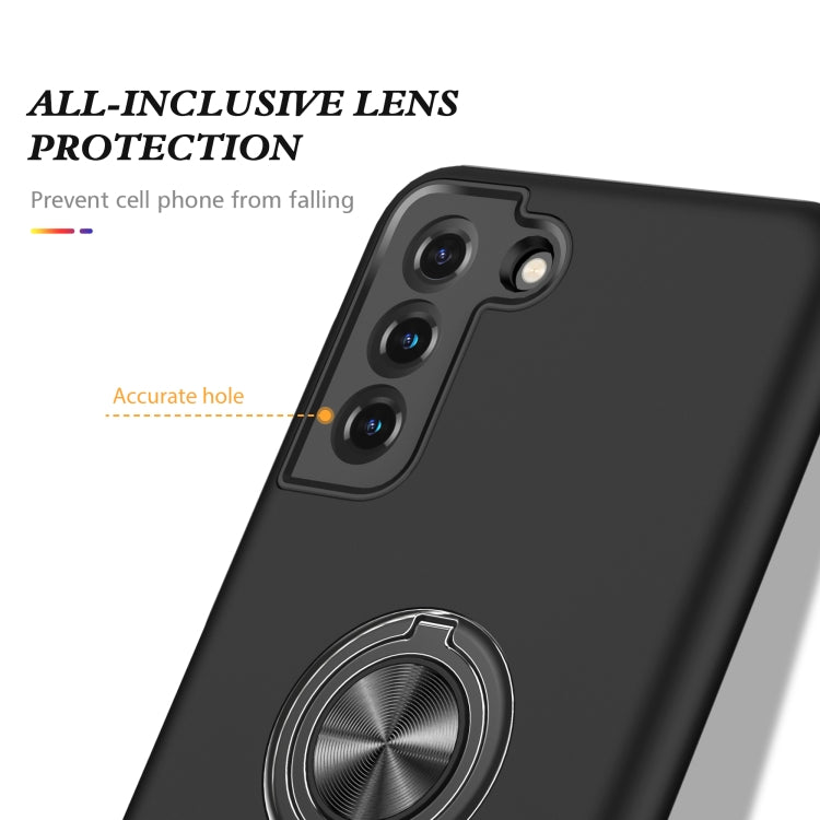 For Samsung Galaxy S21+ 5G PC + TPU Shockproof Magnetic Protective Case with Invisible Ring Holder