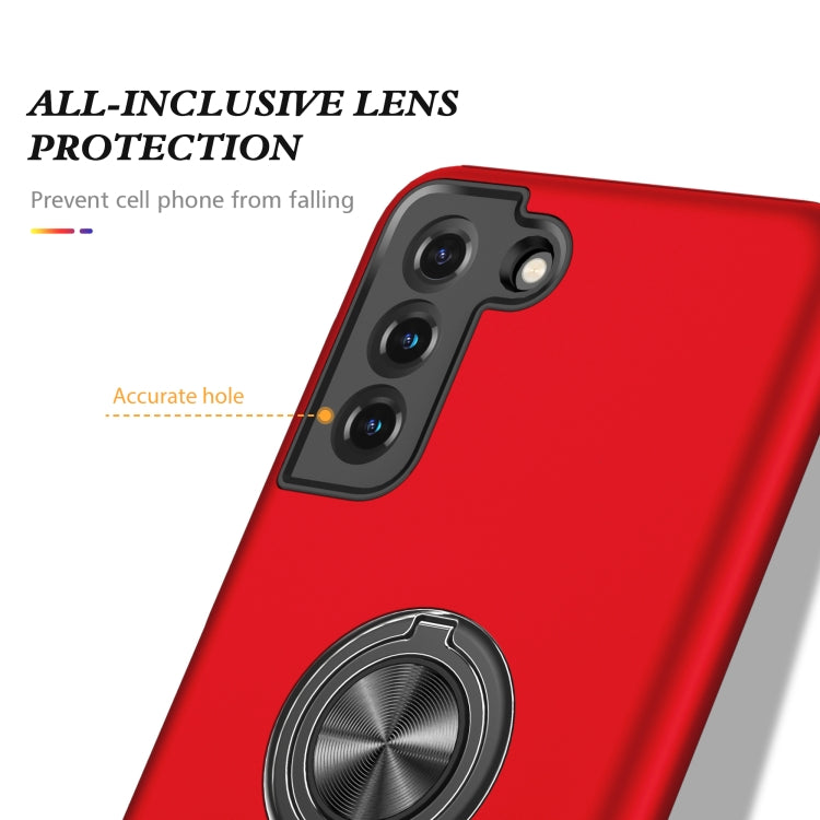 For Samsung Galaxy S21+ 5G PC + TPU Shockproof Magnetic Protective Case with Invisible Ring Holder