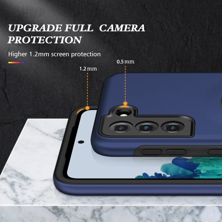 For Samsung Galaxy S21+ 5G PC + TPU Shockproof Magnetic Protective Case with Invisible Ring Holder